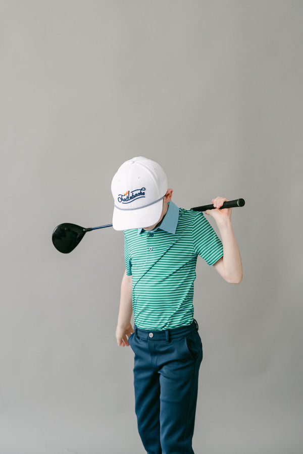 The Fairway Stripe Polo - Green