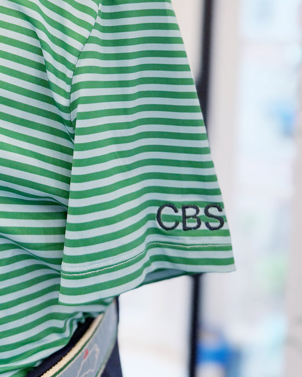 The Fairway Stripe Polo - Green